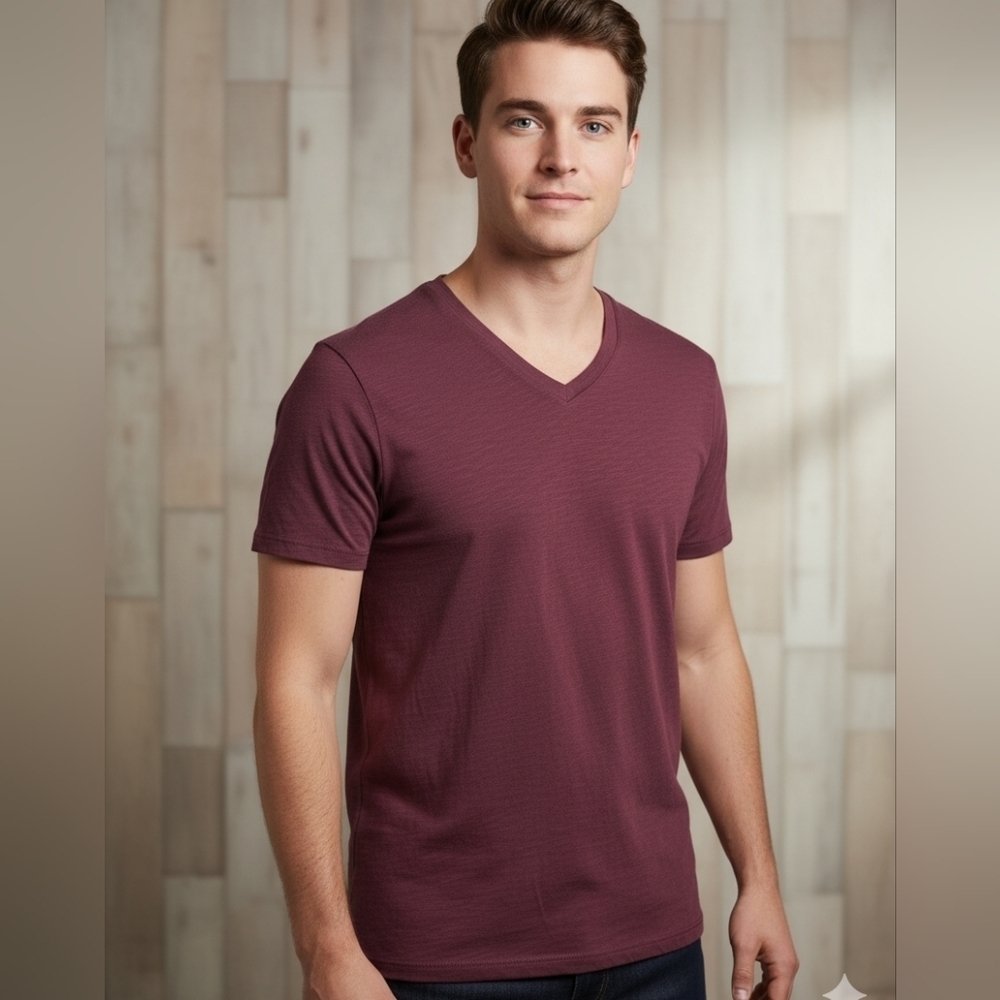 ATM Anthony Thomas Melillo V-Neck T-Shirt Large NWT 100\% Cotton |